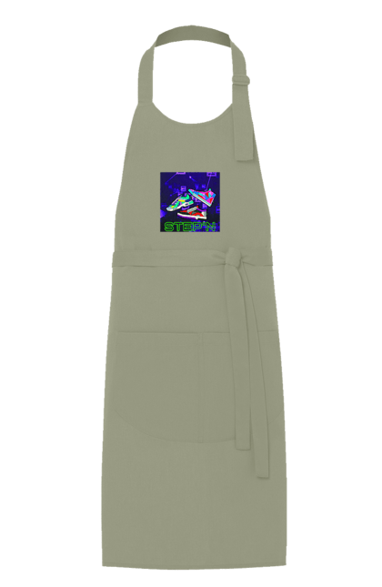Фартух з принтом "Step`n". Віртуальні кросівки, крипта, криптовалюти, нфт, нфт кросівки, солана, степен. 2070702