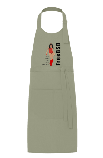 Фартух з принтом "Freebsd Для Вільних". Bsd, freebsd, unix, адміністратор, айті, айтішник, безкоштовна, безкоштовно, бестія, вільна, демон, демонесса, дівчина, для дорослих, доступність, еротика, еротична, жінка, незалежність, операційна система, ос, програміст, програмне забезпечення, свобода, сисадмін, система, системний адміністратор, софт, текст, червоний, чорний. 2070702