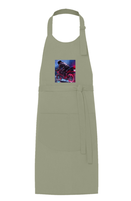 Фартух з принтом "Мотоцикл". Motolove, мотолов, мотоцикл, опві, україна. 2070702