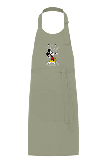 Apron with prints Mickey Mouse. Cartoon, disney, mickey, mickey mouse. 2070702