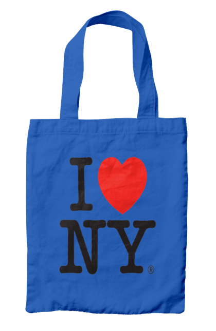 Сумка з принтом "Я люблю Нью Йорк". I love, i love ny, new york, нью-йорк, ньюйорк, я люблю. CustomPrint.market