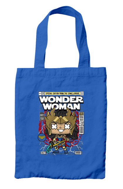 Сумка з принтом "Wonder Woman". Womder, герой, жінка, комікси, комікси dc, чудова жінка. Funkotee