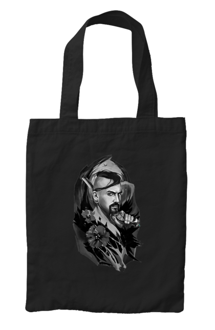 Сумка з принтом "Козак". Вуса, квітки, козак, пістолет, справжній українець, чуб. 2070702