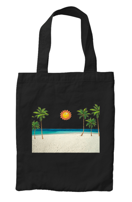 Сумка з принтом "Гавайський Пляж". Гаваї, літо, море, пальми, пляж, сонце. CustomPrint.market