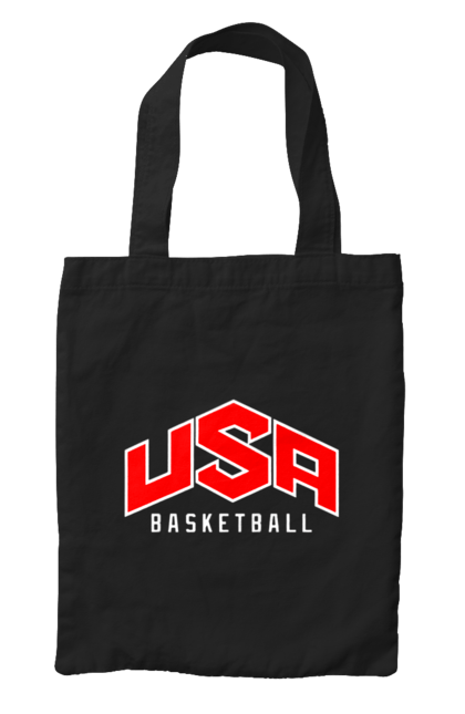 Сумка с принтом Баскетбол США. Basketball, usa, usa basketball, баскетбол, команда, спорт, спортивная команда, сша. 2070702