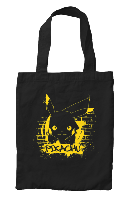 Bag with prints Pikachu. Anime, game, manga, nintendo, pikachu, pokemon. 2070702