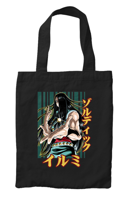 Bag with prints Hunter × Hunter Illumi Zoldyck. Anime, hunter, hunter × hunter, hunter hunter, illumi, illumi zoldyck, manga, zoldyck. 2070702