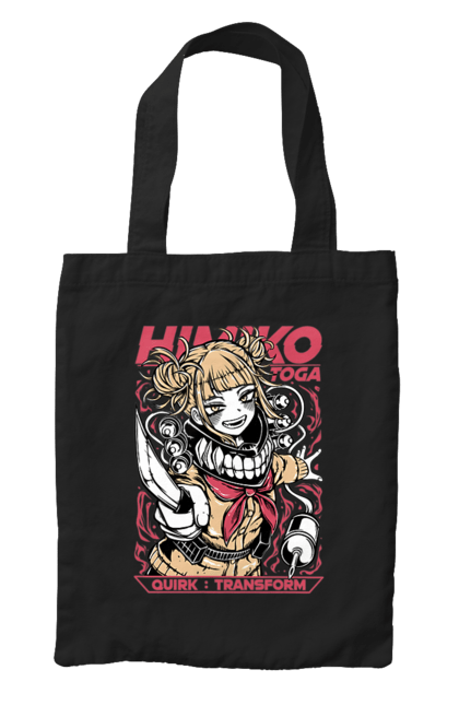 Сумка з принтом "Моя геройська академія Хіміко Тога". Himiko toga, my hero academia, аніме, відеогра, манга, моя геройська академія, тога, хіміко тога, якудза тога. 2070702