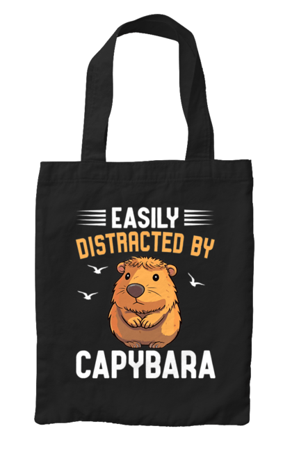 Bag with prints Capybara. Animal, capybara, rodent. 2070702