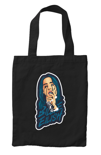 Сумка з принтом "Billie Eilish". Активістка, біллі айліш, мизукант, права, співачка, тварини. 2070702