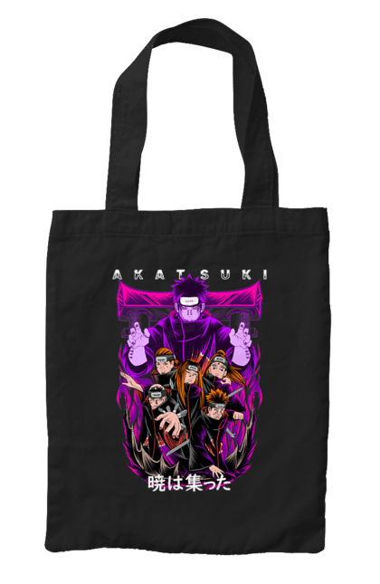 Bag with prints Naruto Akatsuki. Akatsuki, anime, character, manga, naruto, ninja, pain, tv series, yahiko. 2070702