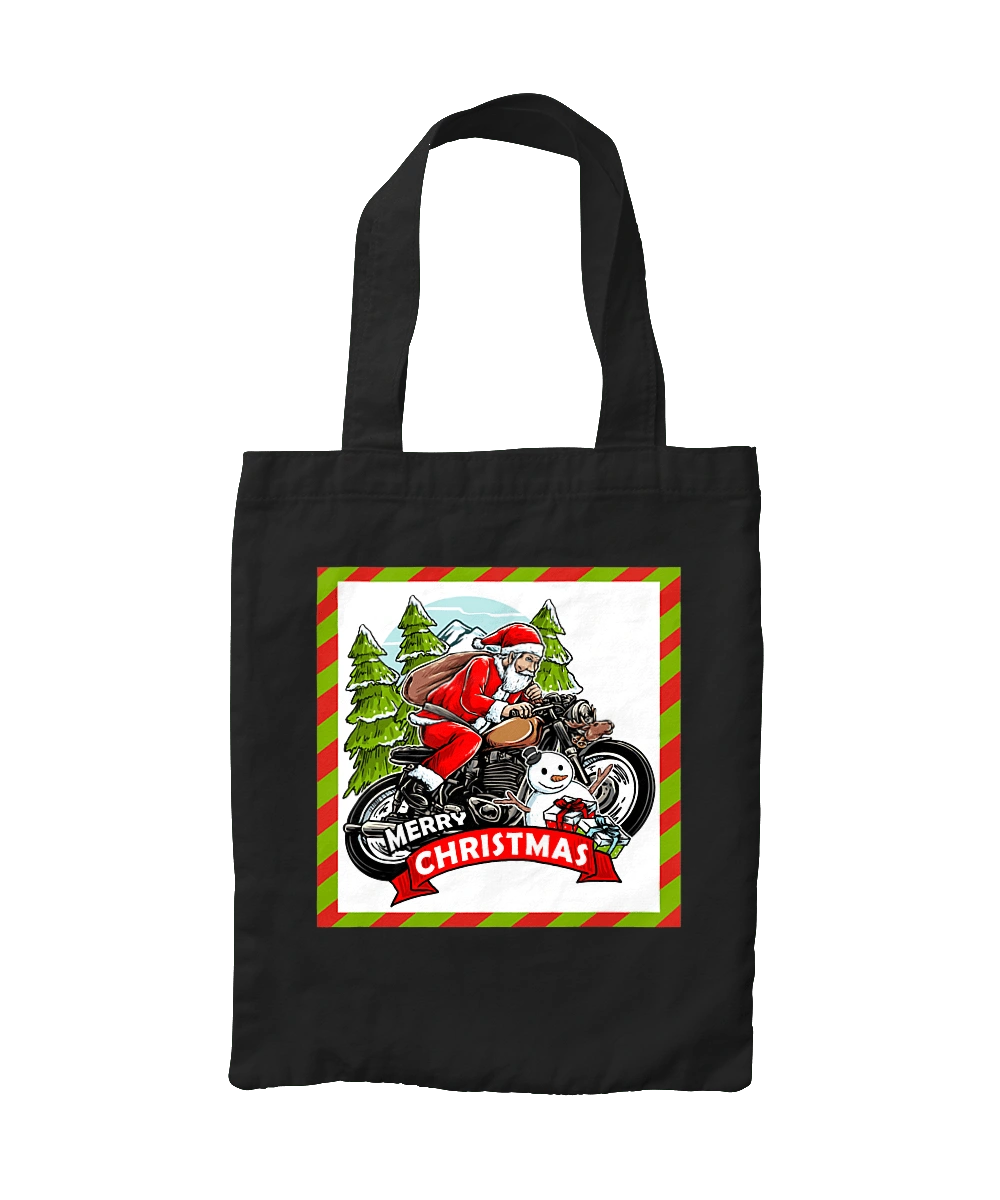 Santa on a motorcycle