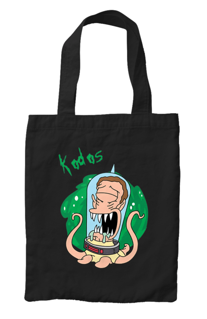 Сумка з принтом "Рік та Морті". Rick and morty, мультфільм, наукова фантастика, пригоди, рік, рік і морті, трагікомедія, чорний гумор. 2070702