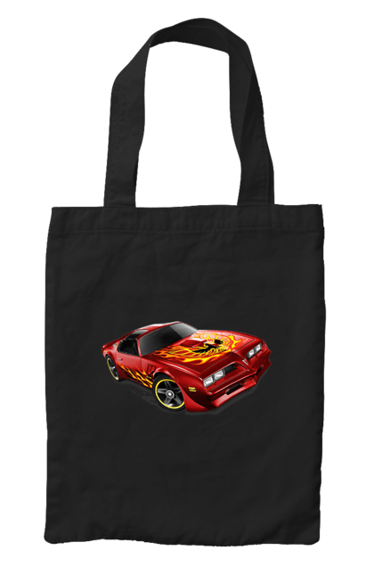 Сумка з принтом "Машина червона, швидкісна". Їзда, колеса, машина, швидкість. 2070702