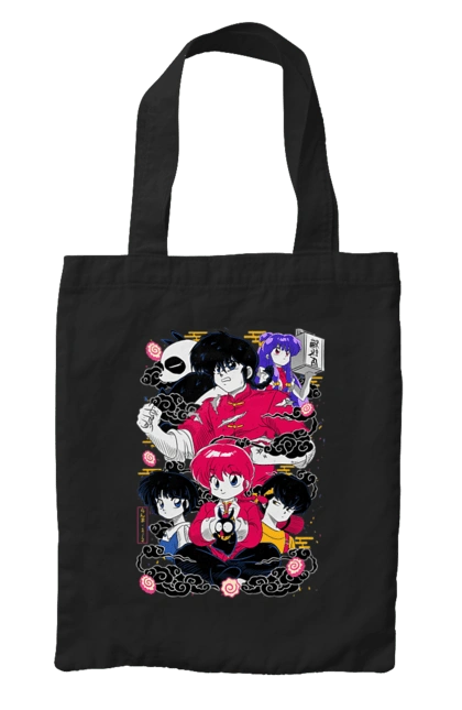 Bag with prints Ranma 1/2. Action movie, anime, comedy, manga, mystic, ranma, romance, shampoo. 2070702