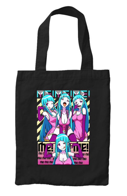 Bag with prints Me! Me! Me!. Anime, clip, daoko, teddyloid, young woman. 2070702