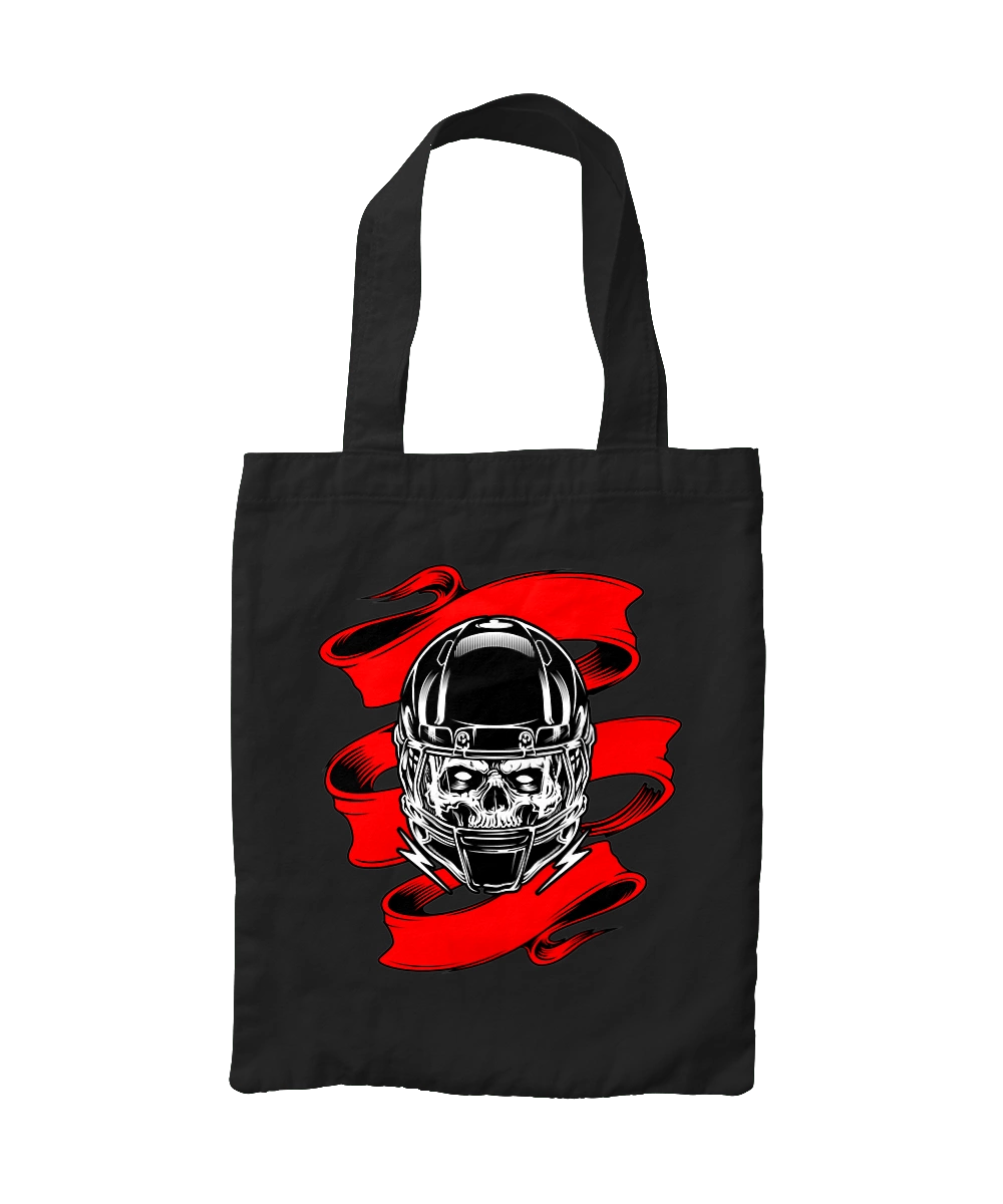 Skull in a motorcycle helmet