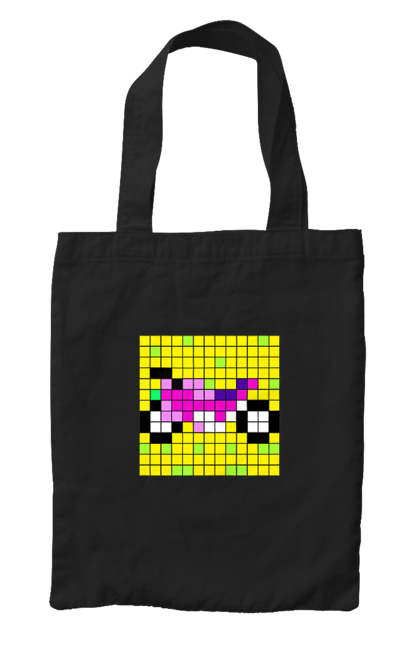 Сумка з принтом "Pixel Bike". Байк, мотоцикл, пиксель, цветной, яркий. 2070702