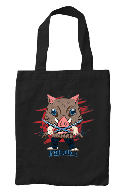 Bag with prints Demon Slayer Inosuke. Anime, demon slayer, inosuke, inosuke hashibira, kimetsu no yaiba, manga. 2070702