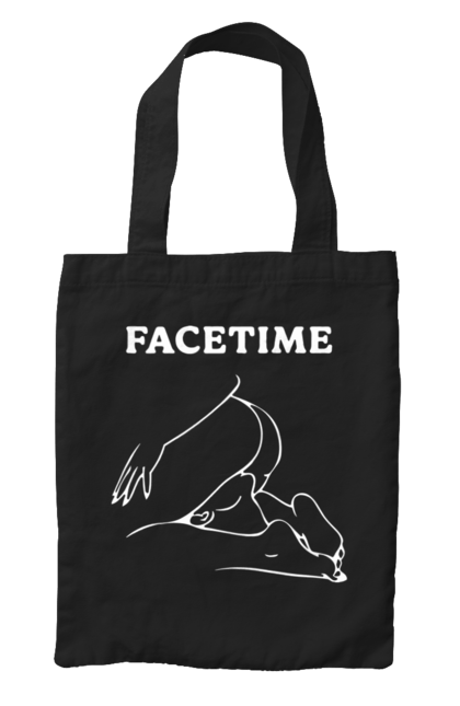 Сумка з принтом "Фейстайм". Вульгарна, гумор, прикольна, смішна, фейстайм. 2070702