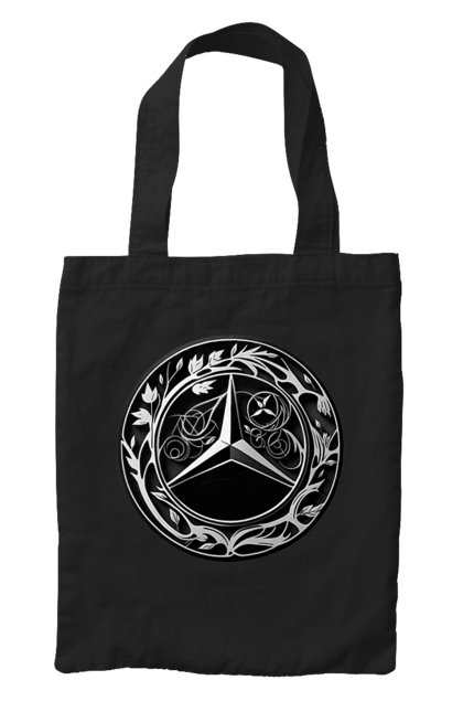 Сумка з принтом "Mercedes Benz Лого Арт". Авто, автомобіль, логотип мерседес, машини, мерс, мерседес. 2070702