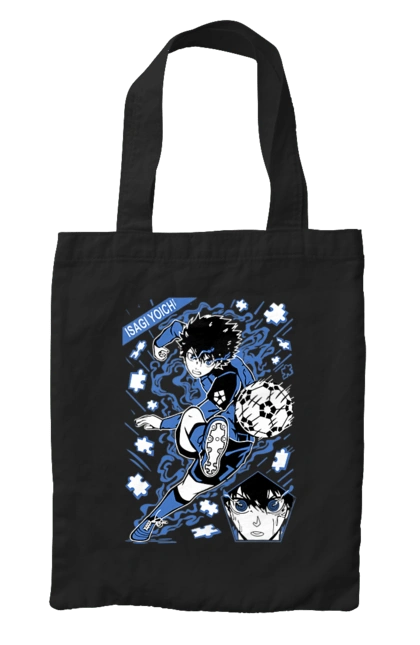 Сумка з принтом "Синя в'язниця Йоічі Ісагі". Blue lock, yoichi isagi, аніме, блю лок, йоічі ісагі, манга, синя в`язниця, спорт, спортивне аніме. 2070702
