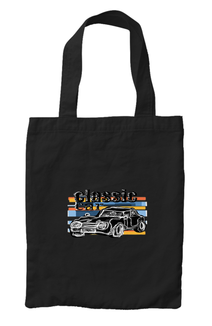 Сумка з принтом "Принт Класичний Автомобіль". Автомобіль, класичний, ретро авто, старовинний автомобіль. 2070702