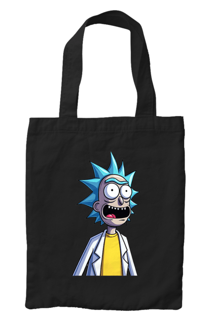 Сумка з принтом "Рік та Морті". Rick and morty, мультфільм, наукова фантастика, пригоди, рік, рік і морті, трагікомедія, чорний гумор. 2070702