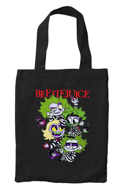 Сумка з принтом "Бітлджюс". Beetlejuice, ghost, tim burton, warner bros, бітлджюс, жах, комедія, привид, тім бертон, фільм. 2070702