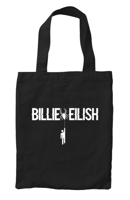 Сумка з принтом "Біллі Айліш". Біллі айліш, логотип біллі айліш, принт біллі айліш, співачка біллі айліш. 2070702