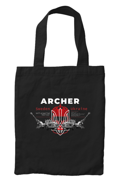 Сумка з принтом "Archer". Archer, bayraktar, caesar, himars, javelin, nlaw, patriot, weapon, zaluzhny. 2070702