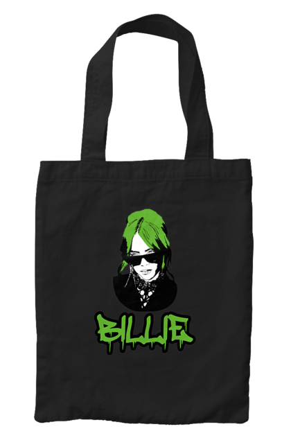 Сумка з принтом "Billie Eilish". Активістка, біллі айліш, мизукант, права, співачка, тварини. 2070702