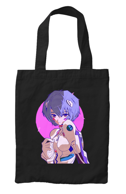 Bag with prints Evangelion Rei. Anime, evangelion, eve, kaoru, manga, rei ayanami, shinji. 2070702