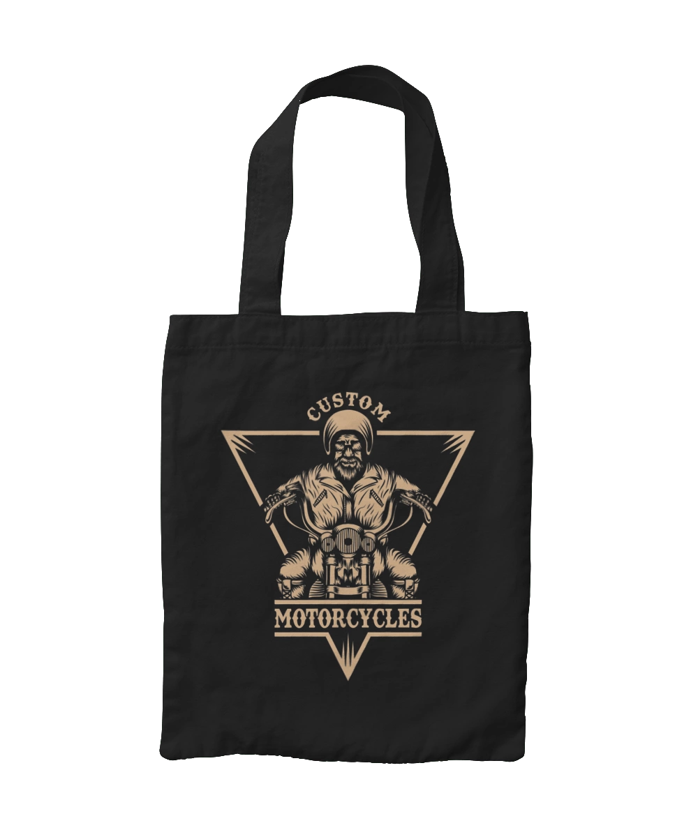 Skeleton on a motorcycle