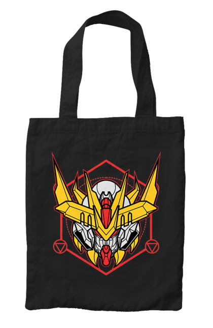 Bag with prints Gundam Barbatos Lupus Rex. Anime, asw g 08, barbatos lupus rex, game, gundam, manga, robot, video game, war. 2070702