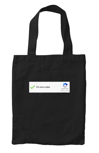 Сумка з принтом "Я не робот". Angular, c, css, html, it, javascript, jquery, php, python, react, svelt, vue, айтишник, айті, гумор, код, кодувати, прогер, програміст, програмісти, ти ж, ти ж програміст, тиж програміст. 2070702