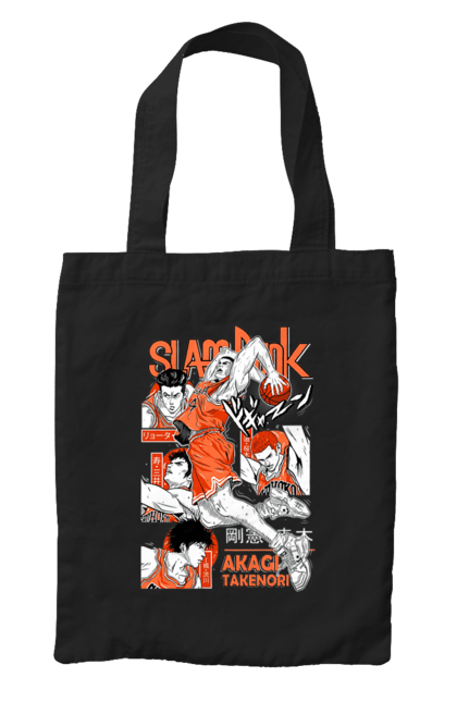 Bag with prints Slam Dunk Takenori Akagi. Anime, basketball, comedy, manga, school, shonen, slam dunk, sports anime, takenori akagi. 2070702