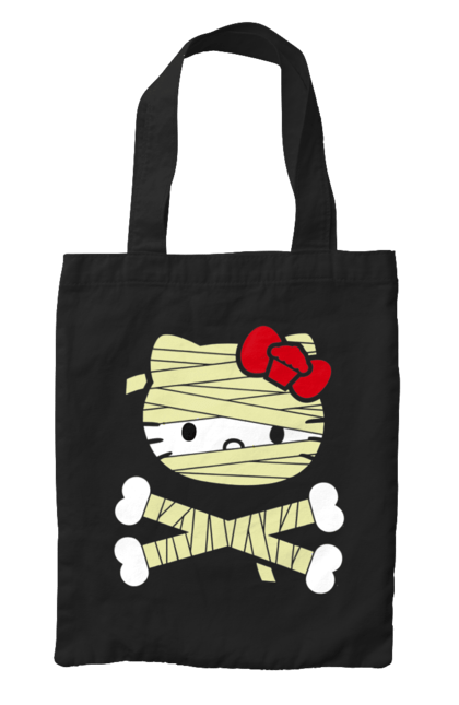 Сумка з принтом "Хелло Кітті Хелловін". Halloween, hello kitty, mummy, бренд, кіт, кошеня, мумія, персонаж, хелло кітті, хелловін. 2070702