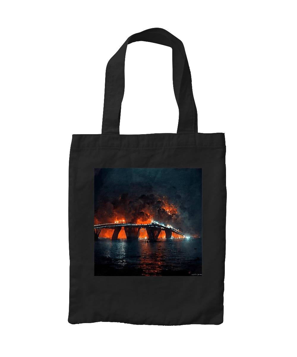 Кримський мост горить