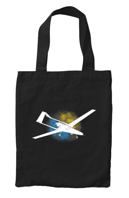 Сумка з принтом "Товариш байрактар". Акварель, байрактар, небо, славаукраїні, україна. 2070702