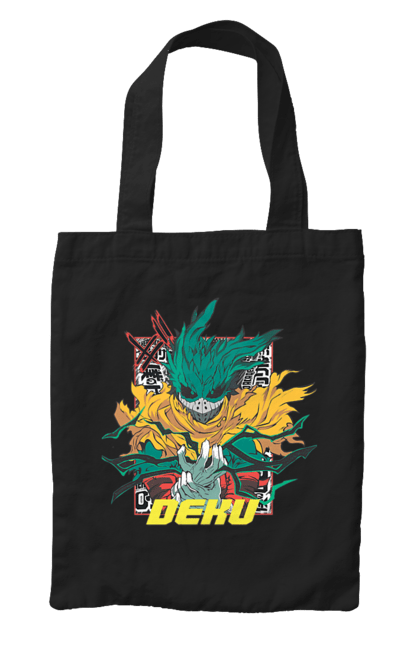 Сумка з принтом "Моя академія героїв Мідорія". Izuku, midoriya, my hero academia, аніме, ізуку мідорія, манга, мідорія, моя геройська академія. 2070702