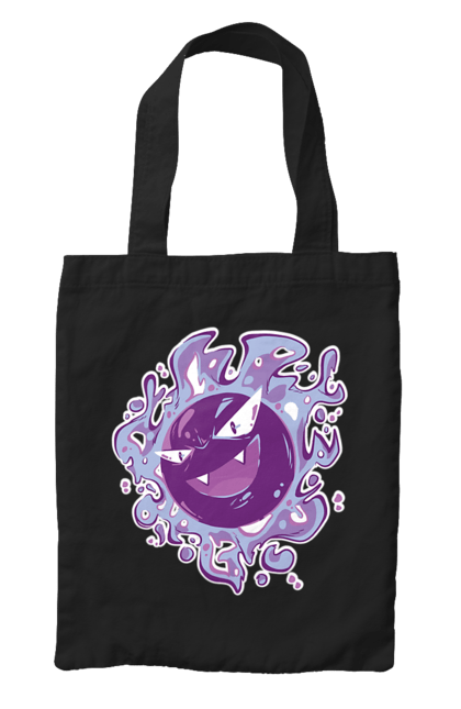 Bag with prints Pokemon Gastly. Anime, games, gastly, nintendo, pokemon, pokemon go. 2070702