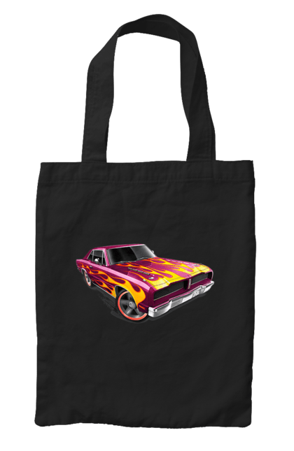 Сумка з принтом "Машина вогонь". Їзда, машина, швидкість. 2070702