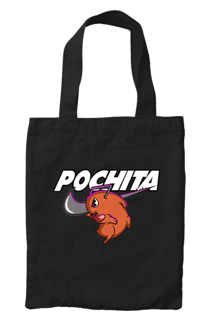 Bag with prints Chainsaw Man Pochita. Anime, chainsaw man, demon, manga, pochita, shonen. 2070702