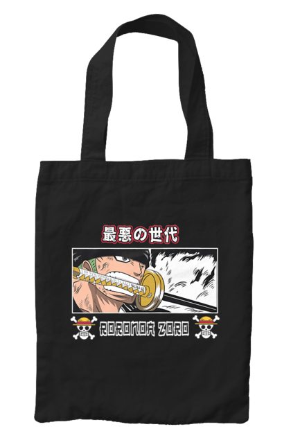 Bag with prints One Piece Zoro. Anime, manga, one piece, roronoa zoro, straw hat pirates, swordsman, zoro. 2070702