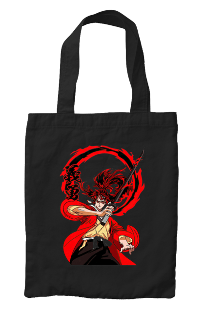 Bag with prints Demon Slayer Yoriichi Tsugikuni. Anime, demon slayer, manga, tsugikuni, yoriichi, yoriichi tsugikuni. 2070702