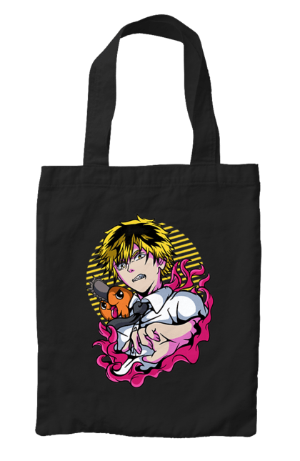 Bag with prints Chainsaw Man. Anime, chainsaw man, demon, denji, manga, pochita, shonen. 2070702