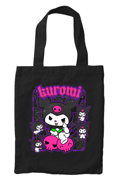 Bag with prints Hello Kitty Kuromi. Anime, character, hello kitty, kuromi, my melody, sanrio. 2070702