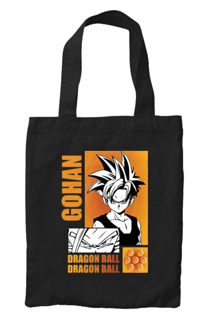 Сумка з принтом "Перли дракона Гохан". Anime, dragon ball, goku, manga, аніме, гоку, гохан, манга, перли дракона. 2070702