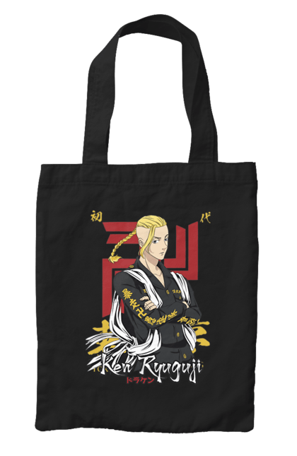 Bag with prints Tokyo Revengers Draken. Anime, draken, ken ryuguji, ken-chin, manga, serial, tokyo manji gang, tokyo revengers. 2070702